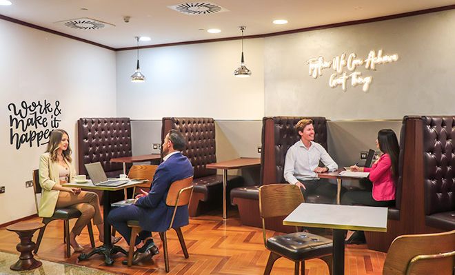 People meeting in a Serviced Office